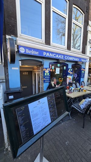 Front - outdoor seating at Pancake Company in Amsterdam