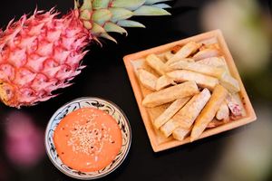 Taro chips  at Tiem Chay Vo Uy in Da Lat