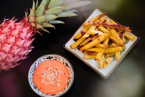 Sweet potato chips  at Tiem Chay Vo Uy in Da Lat