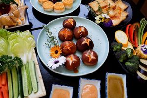 Grilled shiitake mushrooms  at Tiem Chay Vo Uy in Da Lat