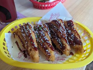 BBQ scoffles at Junk Soul Smothered Bar & Grill in Beverley