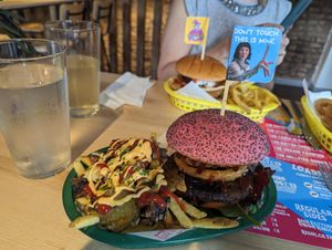 A selection of vegan dishes at Junk Soul Smothered Bar & Grill in Beverley
