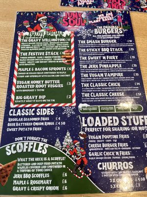 Nov 30th 2024 menu   at Junk Soul Smothered Bar & Grill in Beverley