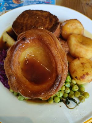 Sunday dinner ( beef) at Junk Soul Smothered Bar & Grill in Beverley