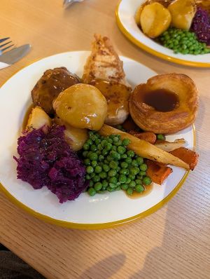 Vegan Sunday roast - delicious at Junk Soul Smothered Bar & Grill in Beverley