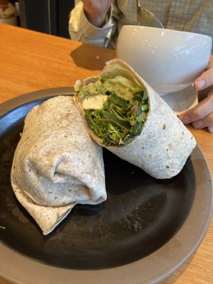 Tofu guacamole wrap at The Living Cafe in Central Singapore