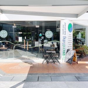 Shopfront at The Living Cafe in Central Singapore