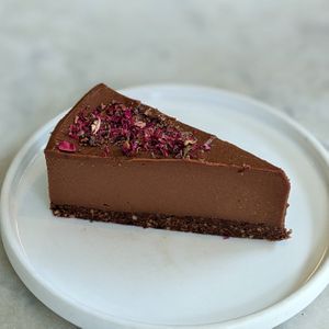 Raw Chocolate Cheesecake at The Living Cafe in Central Singapore