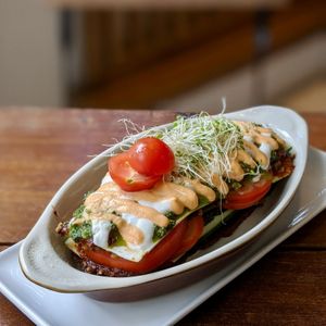 Raw Vegan Zucchini Lasagne at The Living Cafe in Central Singapore