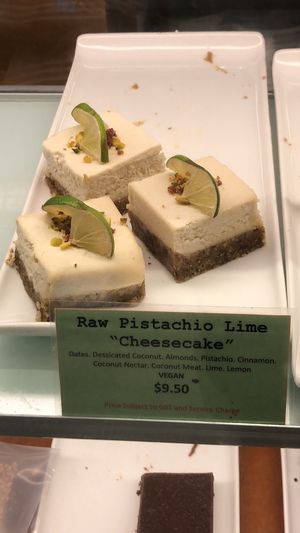 Vegan cake  at The Living Cafe in Central Singapore