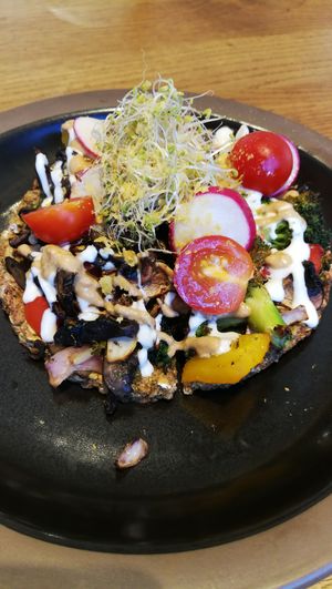 pizza at The Living Cafe in Central Singapore