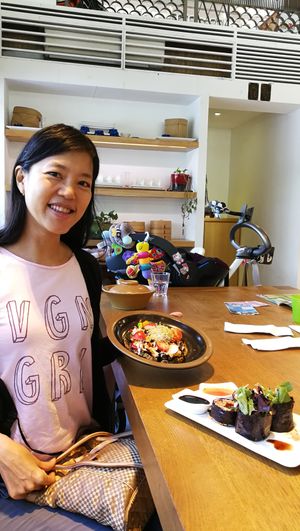 pizza at The Living Cafe in Central Singapore