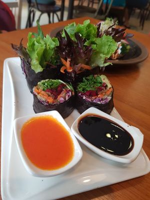 Nori wrap at The Living Cafe in Central Singapore