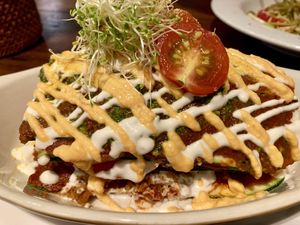 Raw lasagna at The Living Cafe in Central Singapore