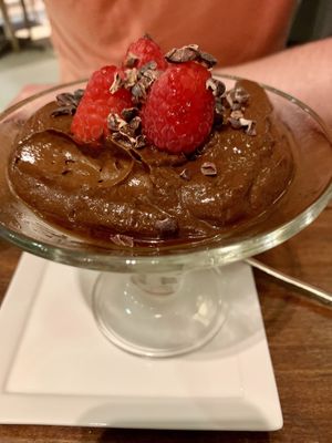 Avocado chocolate mousse  at The Living Cafe in Central Singapore
