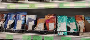 Chocolates (there are more vegan sweets) at BioJu in Lezhe