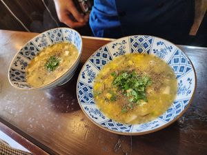 Cooking class corn soup at ChuSu Kitchen in Lao Cai
