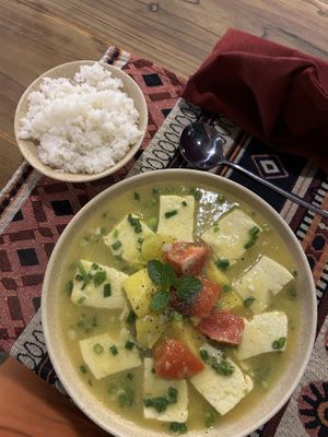 Tofu in pineapple sauce  at ChuSu Kitchen in Lao Cai