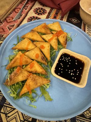 Fried dumplings   at ChuSu Kitchen in Lao Cai