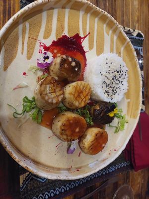 Scallops vegan at ChuSu Kitchen in Lao Cai