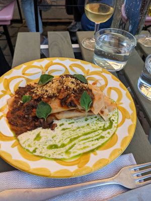 Lasagna at V'italian in Copenhagen