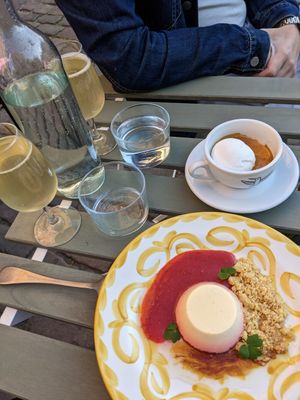 Pannacotta and affogato at V'italian in Copenhagen