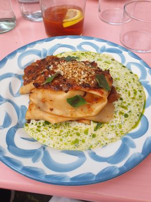 Lasagna at V'italian in Copenhagen