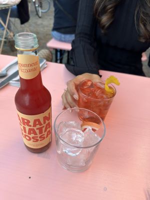 Aranciata Rossa (non alcoholic drink)   at V'italian in Copenhagen