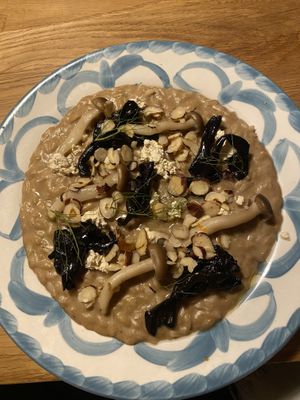 Mushroom risotto  at V'italian in Copenhagen