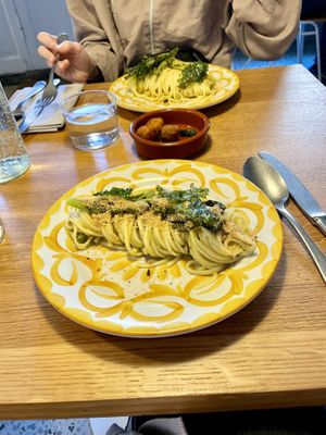 chitarra cime di rapa  at V'italian in Copenhagen