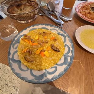 Saffron risotto  at V'italian in Copenhagen
