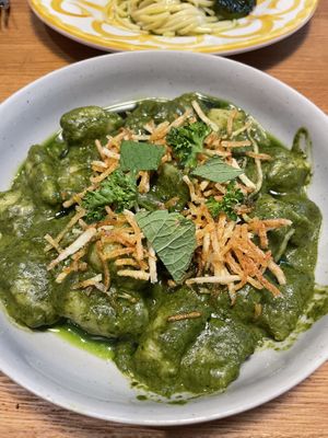 pesto gnocci  at V'italian in Copenhagen