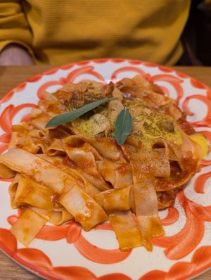 Pasta arabiata at V'italian in Copenhagen