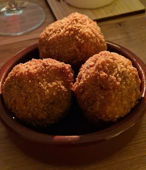 Mushroom croquetes at V'italian in Copenhagen