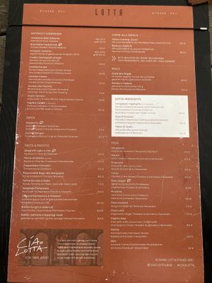 Het huidige menu  at LOTTA - Kitchen.Deli in Binz