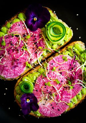 Vegan avocadosandwich  at Roxo Lunchcafé in Zutphen