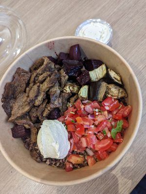 Build your own bowl with seitan. at Toss & Co in Dubai