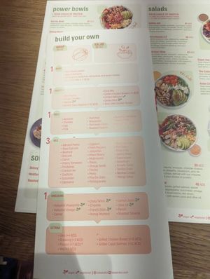 Menu at Toss & Co in Dubai