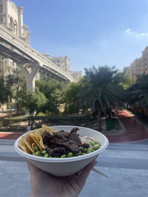 “Beef” seitan 👌🏼  at Toss & Co in Dubai