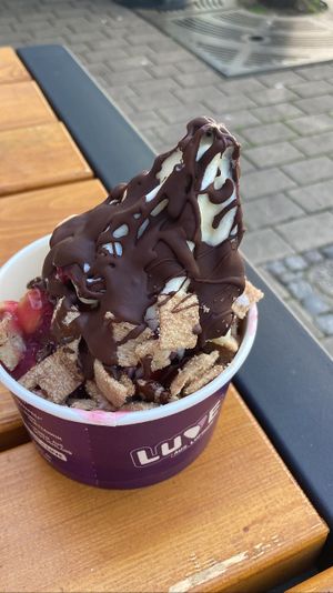 Vegan soy froyo: so good!  at YOMARO in Dortmund