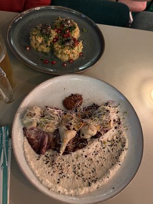 Tartare di verdure + carciofo alla griglia   at Gratitude Restaurant in Munich