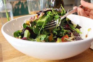 salad at Gratitude Restaurant in Munich