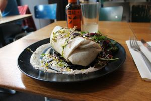 main meal at Gratitude Restaurant in Munich