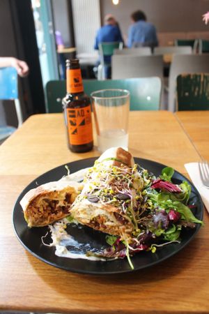 main meal at Gratitude Restaurant in Munich