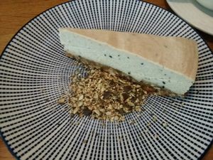 Sesame cashew cheesecake  at Gratitude Restaurant in Munich