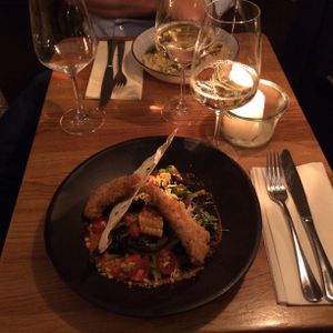 Avocado with tempeh at Gratitude Restaurant in Munich