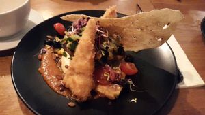 Grilled avocado  at Gratitude Restaurant in Munich