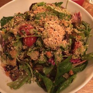 Great salad at Gratitude Restaurant in Munich