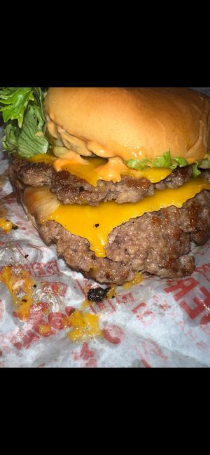 Burger  at Moonburger in New Paltz