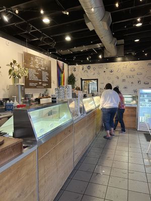 Inside  at Cloud City Ice Cream in Portland